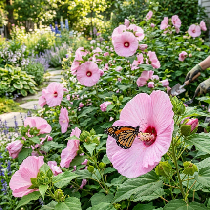 100 Pink Giant Hibiscus Seeds - Beautiful Garden Plants - Easy to Grow