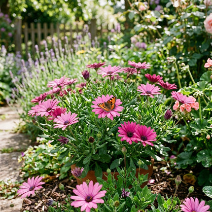 50 Soft Pink South African Marigold Seeds for Planting - Elegant Osteospermum - Beautiful Daisy-like Cut Flowers