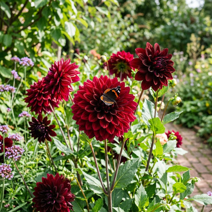 50 Deep Red Dahlia Seeds for Planting - Stunning Crimson Blooms