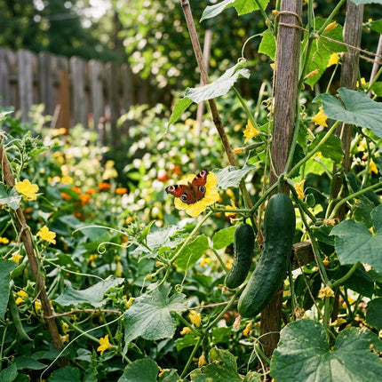 100 Long Burpless Cucumber Seeds for Planting - Premium Heirloom Long Burpless Cucumber Seeds for Home Garden