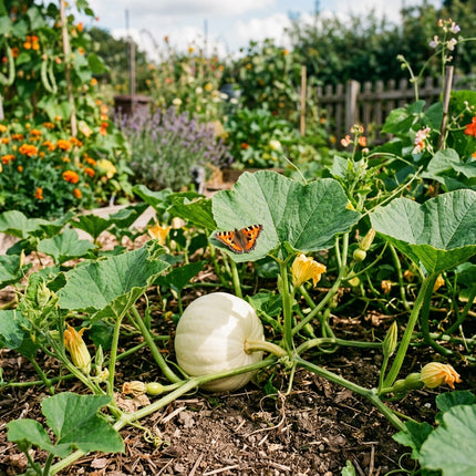 15 White Lumina Pumpkin Seeds for Planting - Premium Heirloom White Lumina Pumpkin Seeds for Home Garden