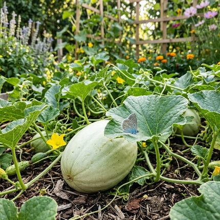 50 White Skin Sweet Melon Seeds for Planting - Premium Heirloom White Skin Sweet Melon Seeds for Home Garden