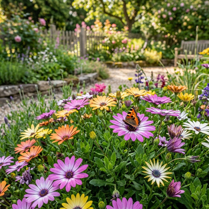 50 South African Marigold Seeds for Planting - Vibrant Osteospermum Mix - Beautiful Daisy-like Cut Flowers