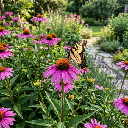 100 Purple Coneflower Seeds for Planting - Vibrant Heirloom Perennial Garden Floral Decor, Easy to Grow Outdoor Landscape Blooms, Beautiful Coneflower Plants