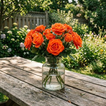 50 Premium Orange Rose Seeds - Beautiful Garden Flowers for Planting