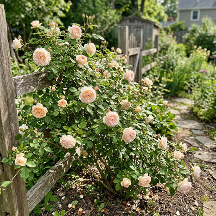 50 Premium Champagne Rose Seeds - Beautiful Garden Flowers for Planting