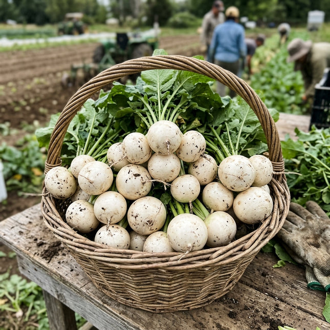 Hailstone White Radish Seeds - 400 Seeds