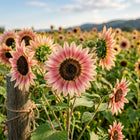 Strawberry Blonde Pastel Sunflower Seeds - 100 Seeds