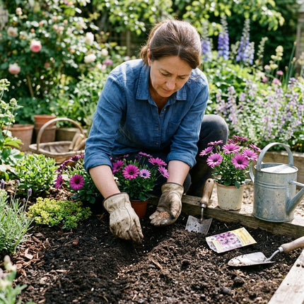 50 Deep Purple South African Marigold Seeds for Planting - Vibrant Osteospermum - Beautiful Daisy-like Cut Flowers
