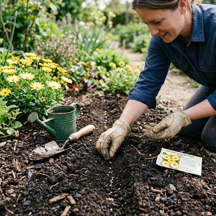50 Bright Yellow South African Marigold Seeds for Planting - Cheerful Osteospermum - Beautiful Daisy-like Cut Flowers
