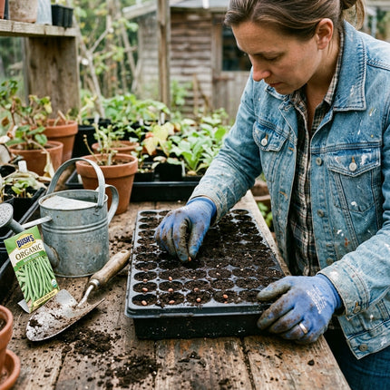 30 Pole Green Beans Seeds for Planting - Premium Heirloom Pole Green Beans Seeds for Home Garden