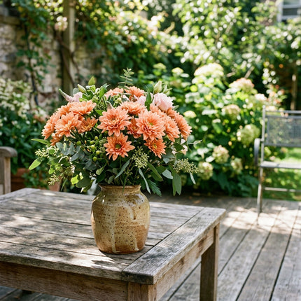 50 Premium Peach Chrysanthemum Seeds - Beautiful Garden Flowers for Planting