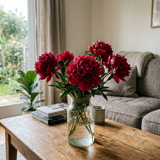 50 Red Peony Seeds for Planting - Premium Heirloom Red Peony Seeds for Elegant Home Garden Blooms