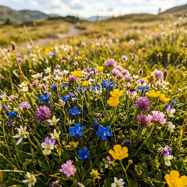 300 Dwarf Wildflower Mix Seeds - Premium Bulk Seed Blend for Easy Outdoor Garden Landscapes