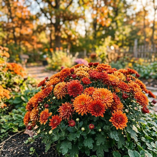 50 Premium Autumn Glory Chrysanthemum Seeds - Beautiful Garden Flowers for Planting