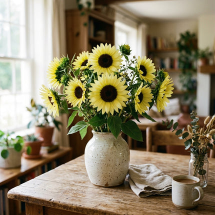 100 Lemon Queen Sunflower Seeds for Planting - Vibrant Pale Lemon Yellow Blooms - Heirloom Branching Flowers