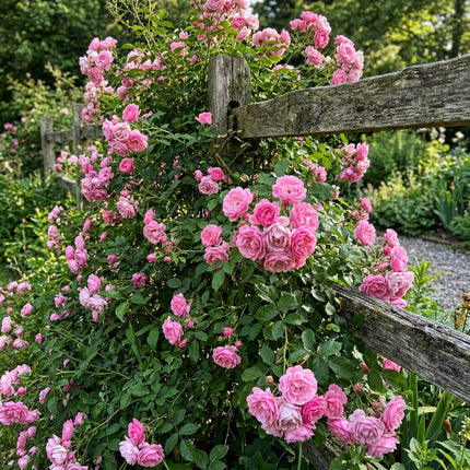 50 Premium Climbing Pink Rose Seeds - Beautiful Garden Flowers for Planting
