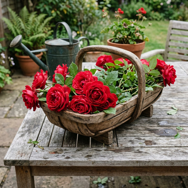 50 Red Rose Seeds for Planting - Heirloom Red Rose Flower Seeds for Home Garden
