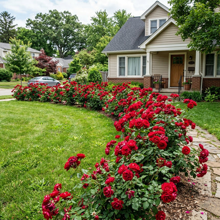 50 Red Rose Seeds for Planting - Heirloom Red Rose Flower Seeds for Home Garden