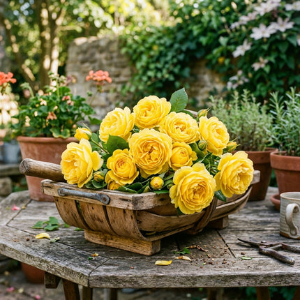 50 Yellow Rose Seeds for Planting - Heirloom Yellow Rose Flower Seeds for Home Garden