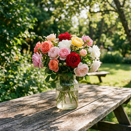 50 Premium Mixed Color Rose Seeds - Beautiful Garden Flowers for Planting