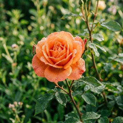 50 Premium Sunset Orange Rose Seeds - Beautiful Garden Flowers for Planting