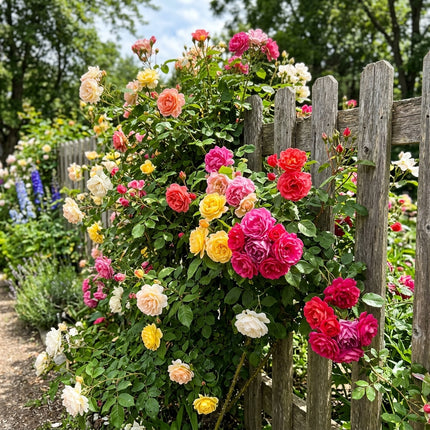 50 Premium Mixed Color Rose Seeds - Beautiful Garden Flowers for Planting