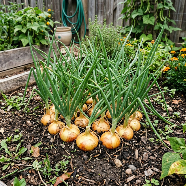 1000 Yellow Cipollini Onion Seeds for Planting - Premium Variety for Home Gardening