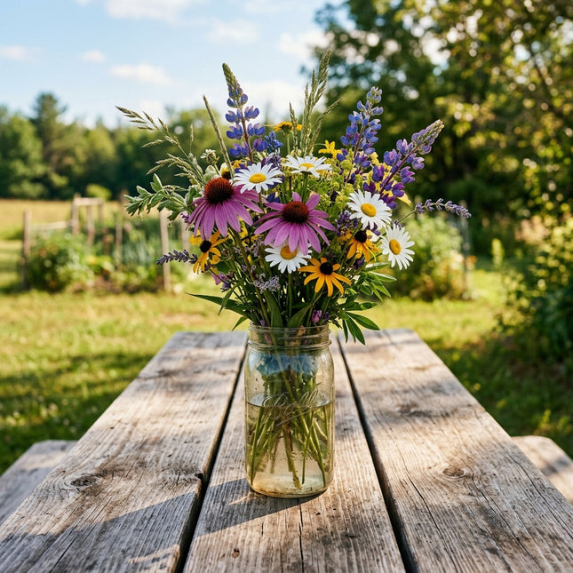 300 Perennial Wildflower Mix Seeds - Premium Bulk Seed Blend for Easy Outdoor Garden Landscapes