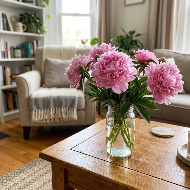50 Pink Peony Seeds for Planting - Premium Heirloom Pink Peony Seeds for Elegant Home Garden Blooms