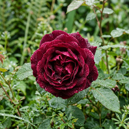 50 Premium Burgundy Rose Seeds - Beautiful Garden Flowers for Planting
