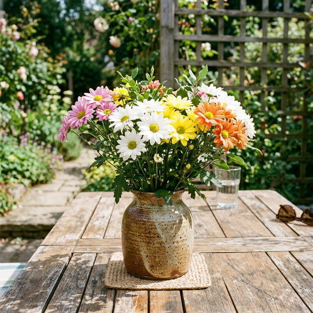 50 Premium Daisy Chrysanthemum Seeds - Beautiful Garden Flowers for Planting