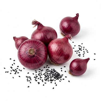 500 Heirloom Red Onion Seeds for Planting - Sweet, Crisp & Large Bulb Onion Seeds for Home Garden - Vegetable Seeds
