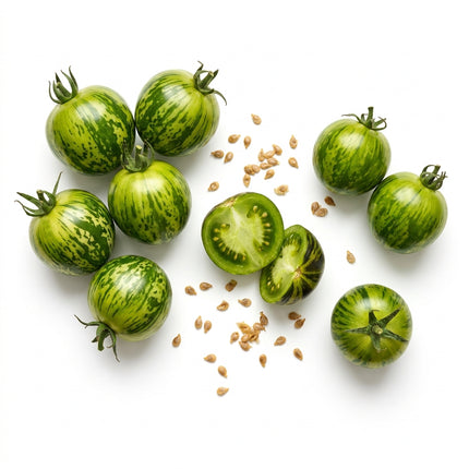 100 Green Zebra Tomato Seeds for Planting - Striped Heirloom Vegetable Seeds for Home Garden - Grow Tangy & Zesty Tomatoes