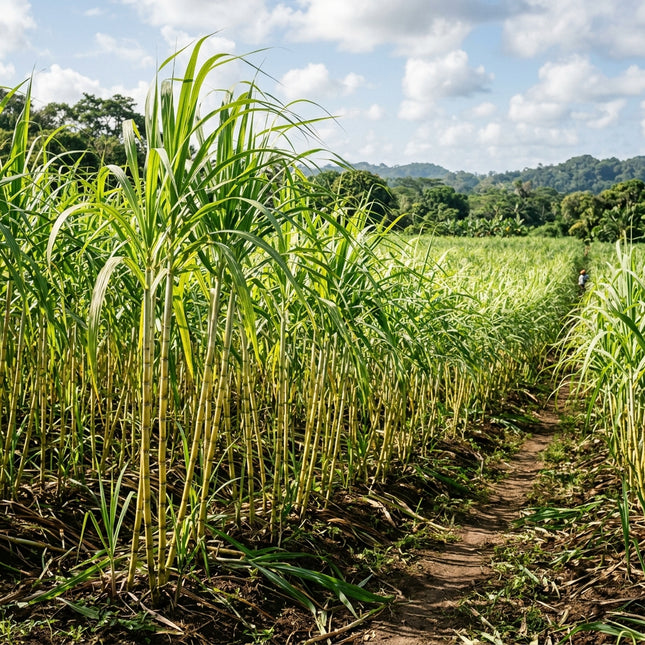 200 Green Sugarcane Seeds for Planting - Sweet, Juicy Rock Sugar Cane - Tropical High Yield Crop for Garden