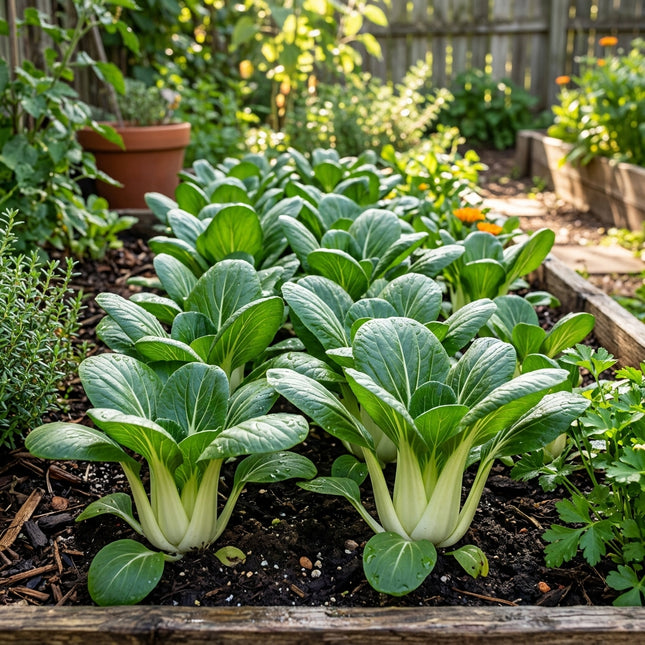 1000 Cream Baby Bok Choy Seeds for Planting - Sweet, Tender & Fast Growing Asian Greens for Home Garden - Heirloom Nai You Bok Choy