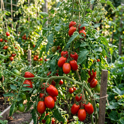 100 Roma Plum Tomato Seeds for Planting - Premium, High Yield Paste Tomatoes for Sauces & Canning - Easy to Grow Home Garden Vegetable Seeds