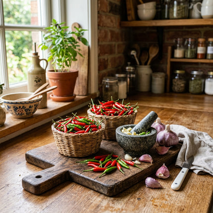 50 Thai Bird's Eye Chili Seeds for Planting - Extreme Heat Asian Pepper Seeds for Home Garden
