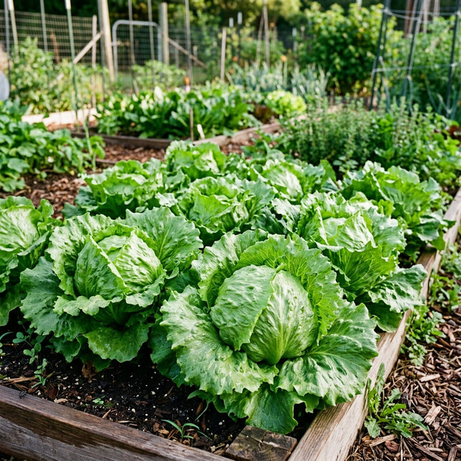 2000 Premium Iceberg Lettuce Seeds for Planting - Sweet, Ultra-Crisp & Large Heading Lettuce for Home Garden - Heirloom Crisphead Seeds