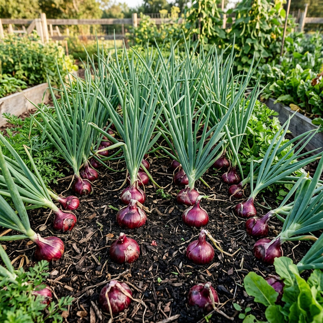 500 Heirloom Red Onion Seeds for Planting - Sweet, Crisp & Large Bulb Onion Seeds for Home Garden - Premium Vegetable Seeds