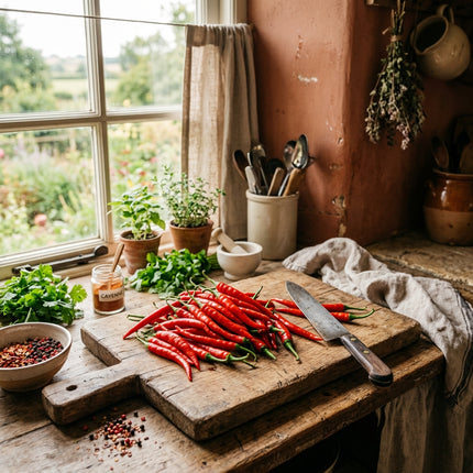 50 Cayenne Pepper Seeds for Planting - Long & Fiery Hot Vegetable Seeds for Home Garden - Grow Hot Peppers for Flakes and Sauce