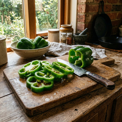 50 Green Bell Pepper Seeds for Planting - Crisp & Sweet Vegetable Seeds for Home Garden - Grow Highly Productive Sweet Peppers
