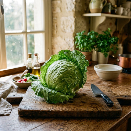 2000 Iceberg Lettuce Seeds for Planting - Sweet, Ultra-Crisp & Large Heading Lettuce for Home Garden - Heirloom Crisphead Seeds