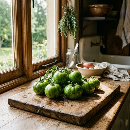 100 Green Zebra Tomato Seeds for Planting - Striped Heirloom Vegetable Seeds for Home Garden - Grow Tangy & Zesty Tomatoes
