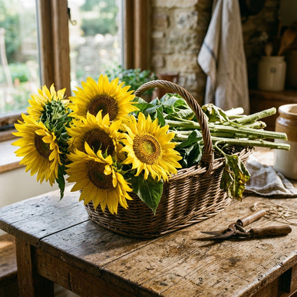 100 Giant Mammoth Russian Sunflower Seeds for Planting - Massive Heirloom Yellow Sunflowers for Home Garden - Reach 12+ Feet Tall