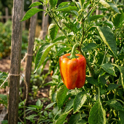 100 Rainbow Bell Pepper Seeds for Planting - Sweet, Colorful & High Yielding Vegetable Seeds for Home Garden - Grow Vibrant Crisp Peppers
