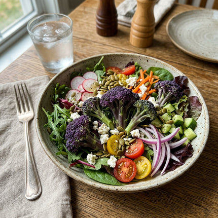 320 Purple Sprouting Broccoli Seeds - Sweet Tender Purple Florets - Rare Gourmet Seeds
