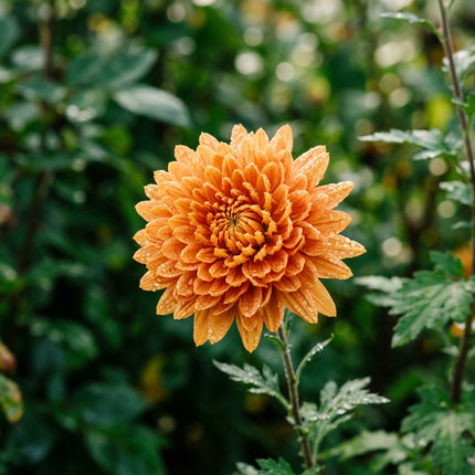 50 Premium Orange Chrysanthemum Seeds - Beautiful Garden Flowers for Planting