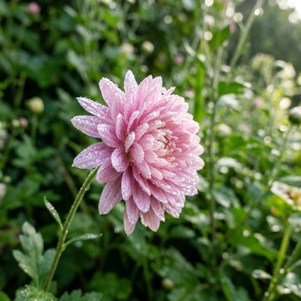 50 Premium Pink Chrysanthemum Seeds - Beautiful Garden Flowers for Planting