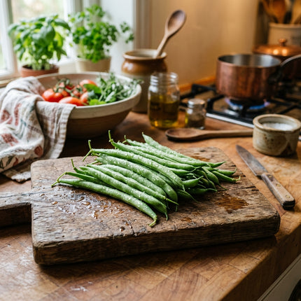 50 Bush Bean Seeds - HEIRLOOM QUALITY - High Yielding Snap Beans for Home Vegetable Gardens